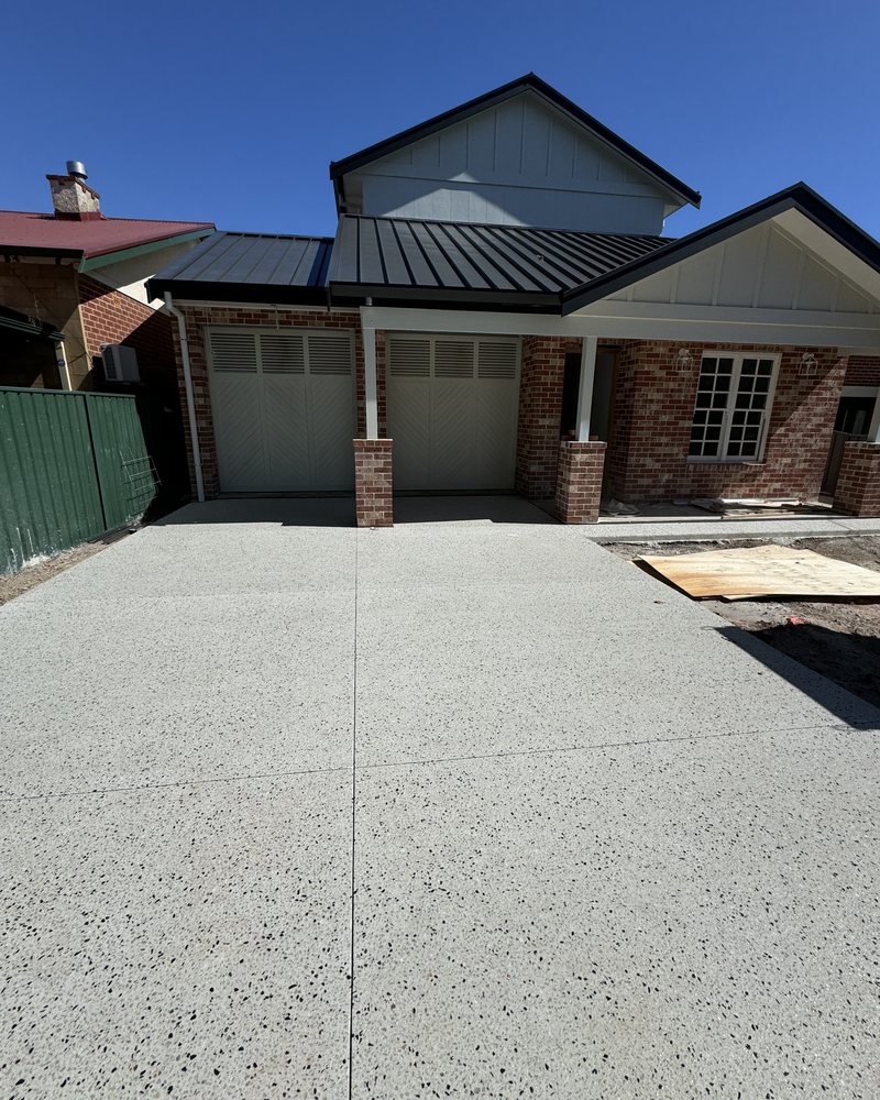 Exposed Aggregate Driveway — DB Concrete Construction